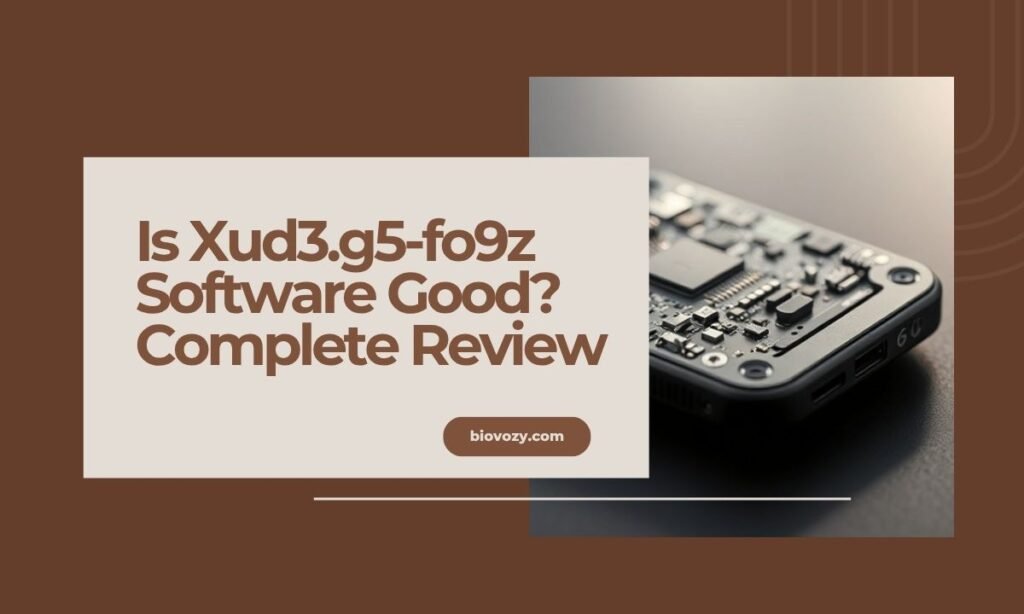 is xud3.g5-fo9z software good